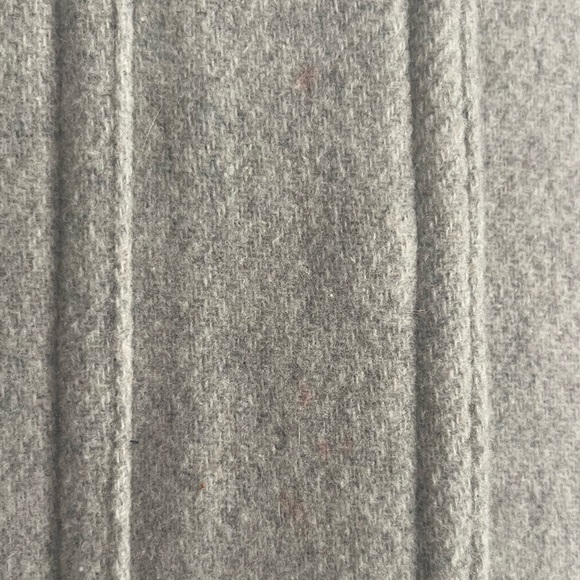 J CREW Gray Coat with Faux Fur Trim - Picture 2 of 6